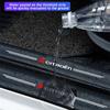 Leather Car Door Sill Protector Carbon Fiber Threshold Stickers For Citroen e-C3 e-C4 X C5X C3 C4 Cactus Picasso C-Crosser C6 C1
