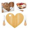 Heart Shape Cutting Board, Wood Heart Shaped Cutting Board Valentine's Day Gifts, Charcuterie Boards Bamboo Bread