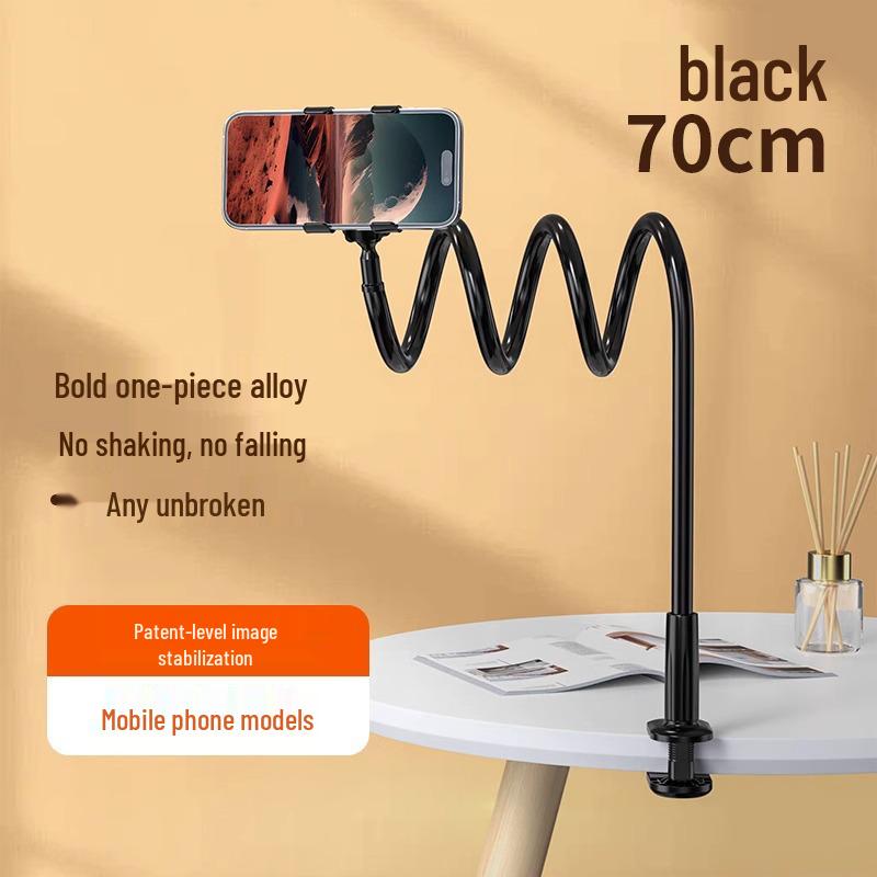 Universal Clip-On Stand for Mobile/Tablets - Perfect for Bedside, Desktop, or Live Streaming Use