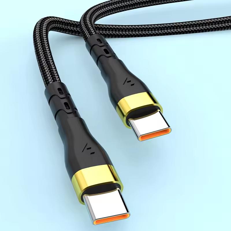 Hot PD 120W Super Fast Charging Cable For Samsung S24 S23 Ultra USB C to Type C Data Cord For iPhone 15 Pro Max Macbook Pro iPad