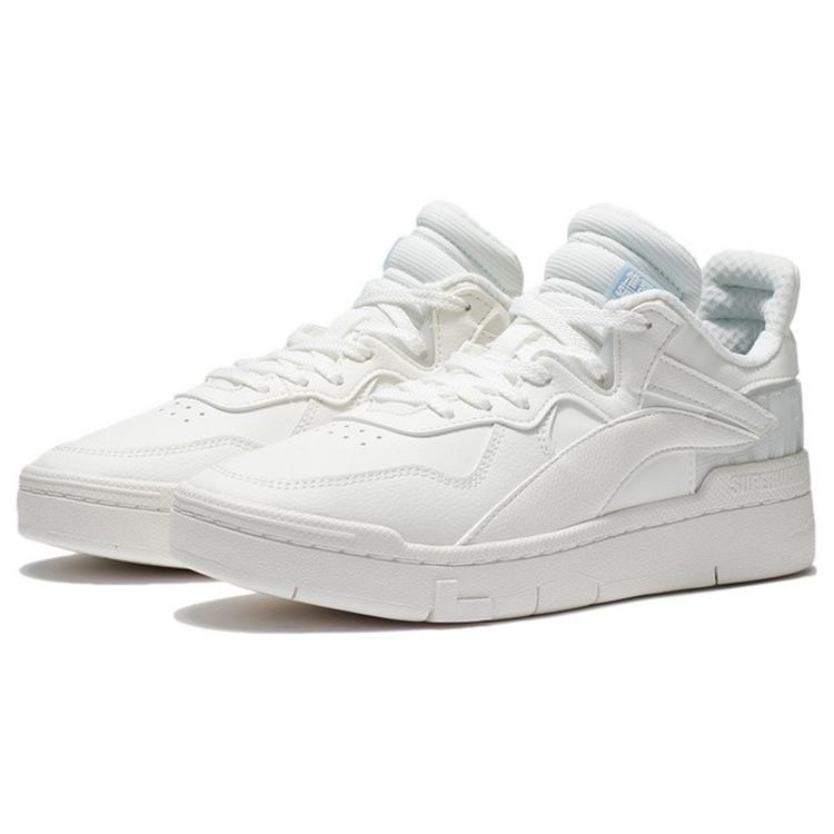 New LiNing Wave Superwave Lo Lightweight And Wear Resistant Low Top Skateboard Shoes Women's Snow White AGCS008-2