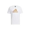 T Shirts Men's White Crew Neck Moderate Straight Fit HE7431