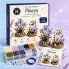 Unique Keepsake Kits for Loved Ones 12 Zodiac Signs DIY Beaded Garden Kit, 3D Astrology Flower Craft Easy Beginners Handmade Bead Kit Beginners,