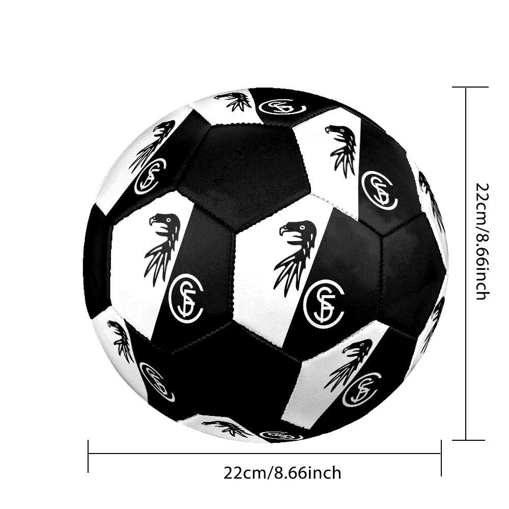 SC Freiburg Indoor Soccer Ball Colorful Machine Stitched PVC Size 5 Team Training Competition Ready Durable High-Bounce Cool Sports Gift