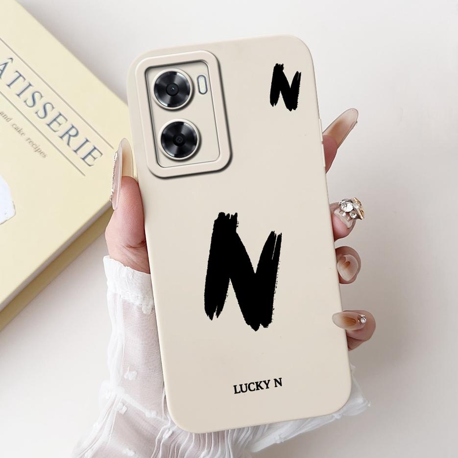 For Oppo A57 4G Case Oppo A57s CPH2385 Cute Lucky Letters Cover Soft Silicone Phone Case For Oppo A77s OppoA77 4G OppoA57 S Bags