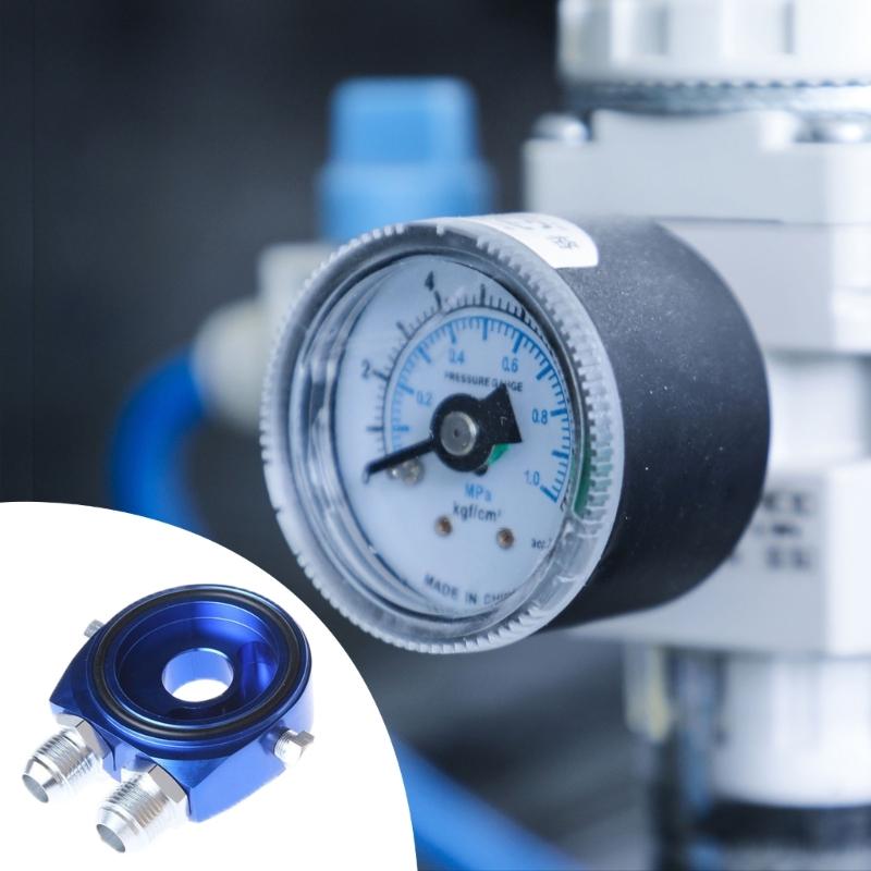 Upgrades Split Design Oil Pressure Gauges Adapters FittingHeavy Duty Aluminum Hydraulic Adapters for Oil Gauges Installation