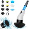 Multifunctional Cleaning Brush Rechargeable Electric Loading Liquid Automatic Rotary Cleaning Bathroom Scrubber Floor Brush