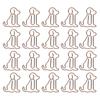 20pcs Shaped Paper Clips Animal Dog Shapes  Gold Light Portable Fun Organizing Metal Clips for D