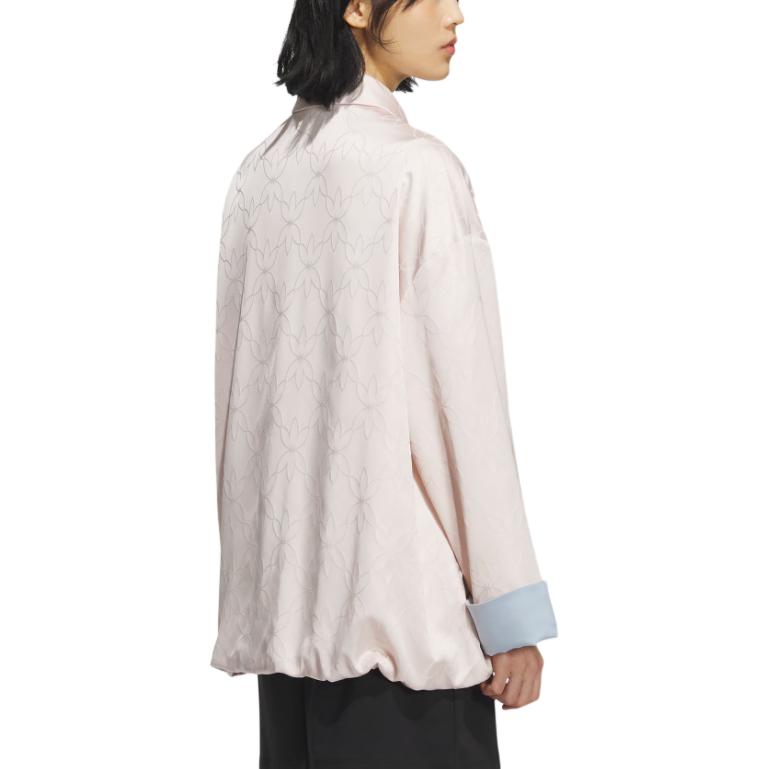 adidas Originales Cny Chaqueta Camisa Moda Cómoda Versátil Chaqueta Mujer Chaqueta Miracle-Quartz KB6408