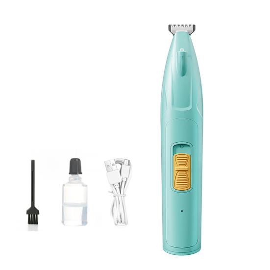Dog Paw Trimmer with LED Light Low Noise USB/Battery Powered Pet Hair Trimmer Waterproof Pet Hair Shaver for Dogs Cats
