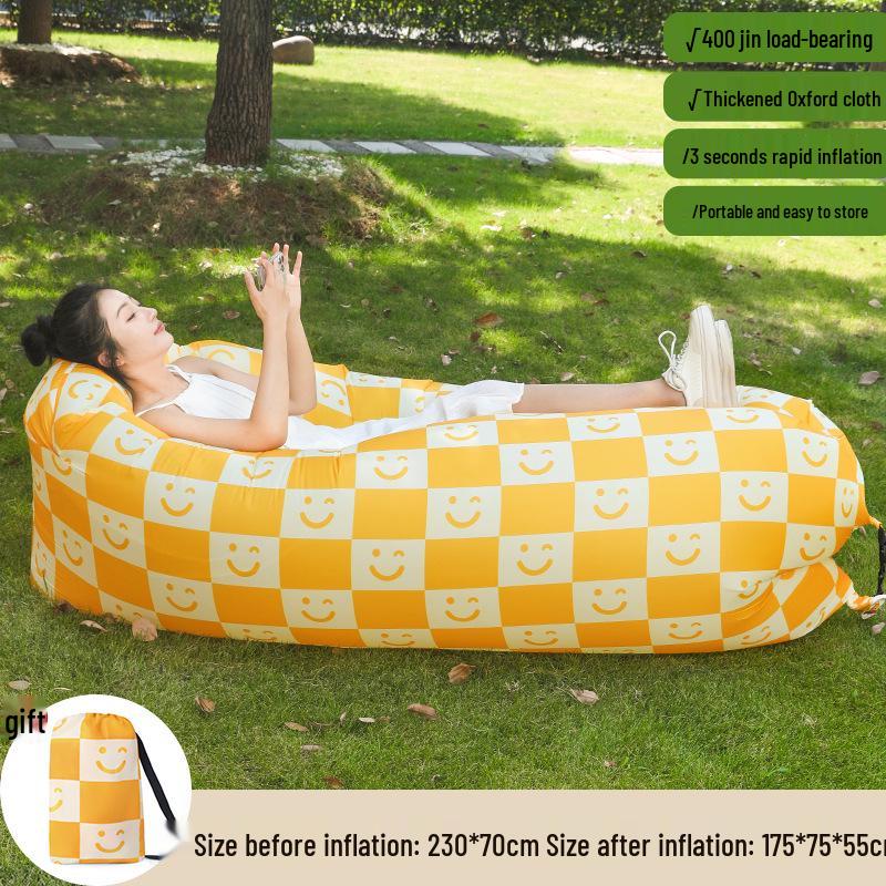 Festival Inflatable Sofa & Roll-Up Table for Outdoor Picnics
