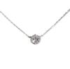[Used] 4DO K10WG White Topaz Pendant/Necklace/j73-33