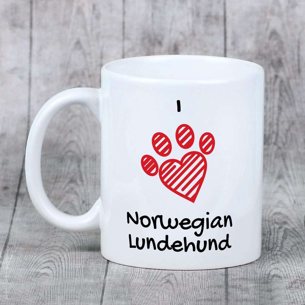 Norwegian Lundehund, Norsk Lundehund - Cup with a Dog, Cute Cup with Graphics, a Gift with Your Photo from the Art-Dog Brand