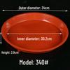 Thickened Round Plastic Flower Pot Water Tray - Large Draining Base for Succulents & Golden Pothos.