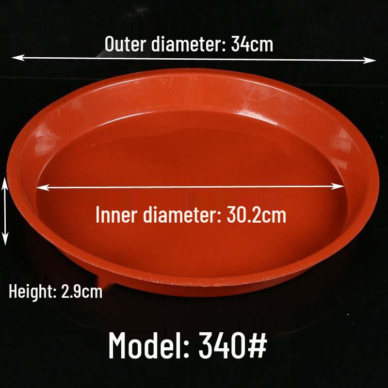 Thickened Round Plastic Flower Pot Water Tray - Large Draining Base for Succulents & Golden Pothos.