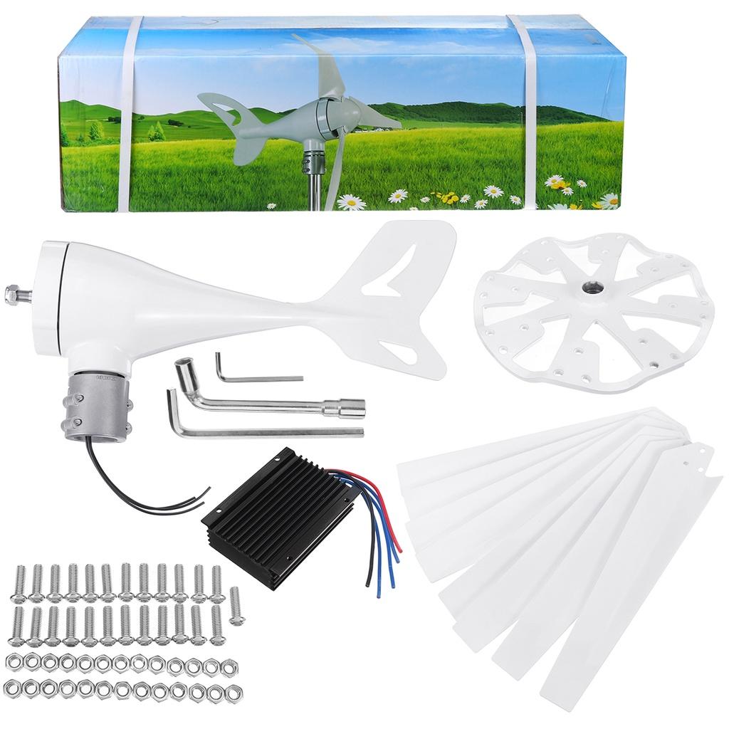 8 Blade Wind Turbines Generator Efficient Wind Turbines Horizontal Home Power Windmill Energy Turbines Charge 4000W 8 pcs 24/12V
