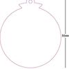 New acrylic Christmas pendant can be graffiti handwritten DIY round transparent Christmas decoration crafts