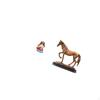 Modern Resin Mother And Horse Figurine Decorative Statue Art Craft Collectible Ornament for Bedroom