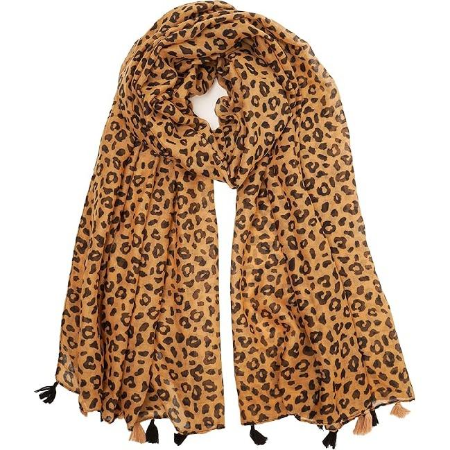 Stort Boho skjerf for kvinner Lett blomstertrykkskjerf Høst Vinter Mote Frynsede sjalomslag, 60 farger