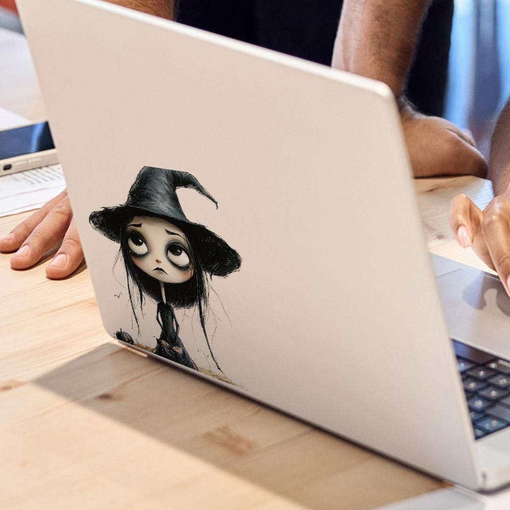 Halloween Cartoon Witch Pattern Home Decoration Stickers For Walls And Cars