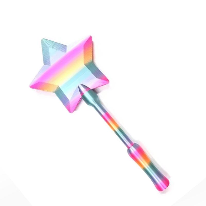 3D Printed Magic Wand Credit Card Holder with Tap Payment Portable Lightweight Funny Star Wand Style Card Stand Novelty Gift