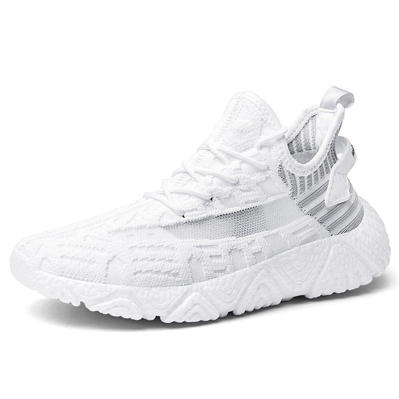 Men s Large Size Flyknit Breathable Running Shoes - Trendy Casual Korean Fashion 41