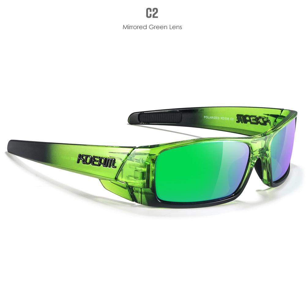 KDEAM Polarized Sun Glasses Men Women Driving Shades Male Rectangular Sunglasses Hiking Versatile Eye Protection UV400 Eyewear