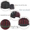 MERISIHAIR Women Long Wavy Wig with Bangs Ombre Wine Red Synthetic High Temperature Fiber Wig for Women Party Daily Wear