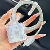 Protective Case for iPhone 20W USB-C Adapter Charger Cable 3D Cartoon Bowknot Power Adapter Charger Protective Cover Charging Cord Protector