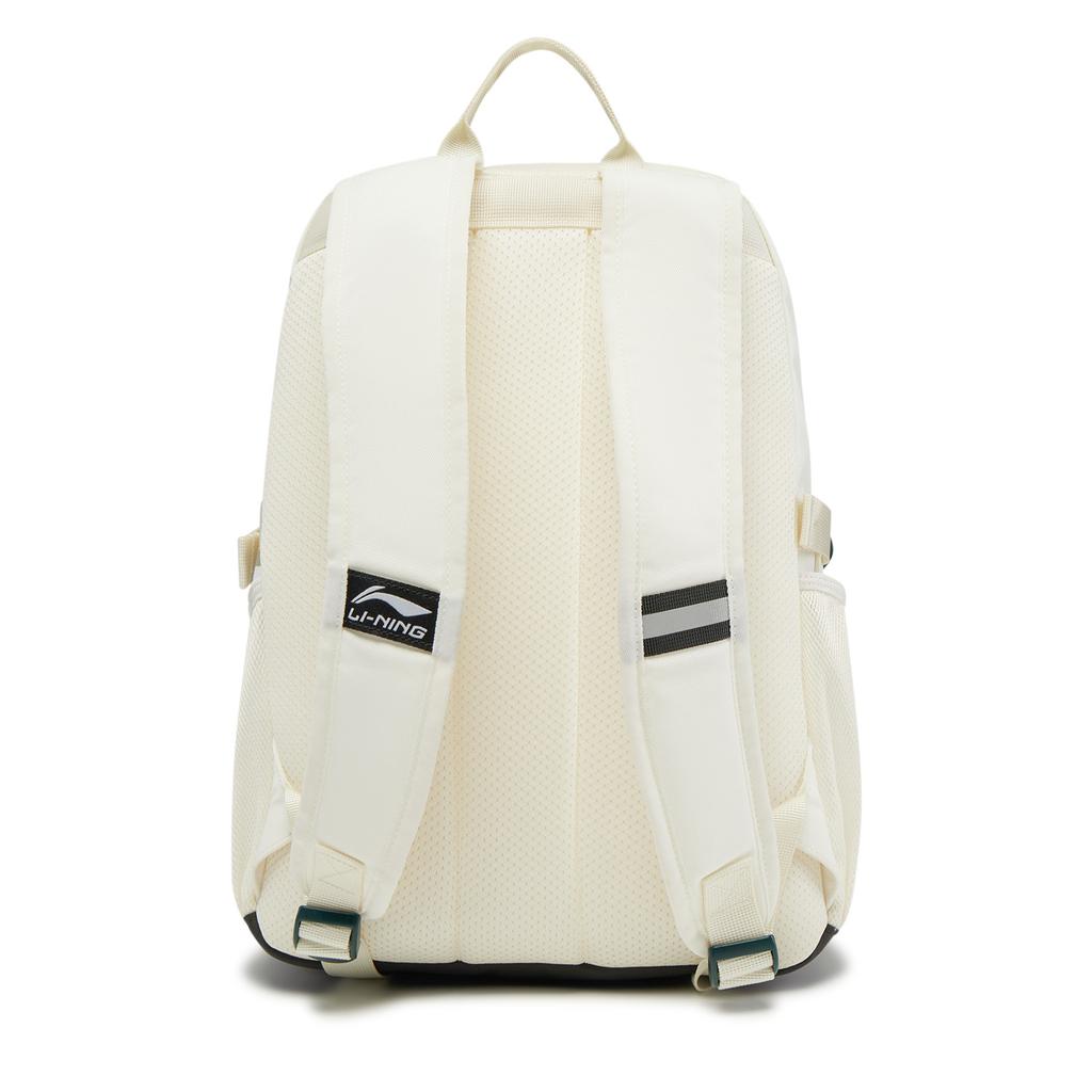 New LiNing Polyester Backpack Unisex Ivory & Reef Green ABSV099-4
