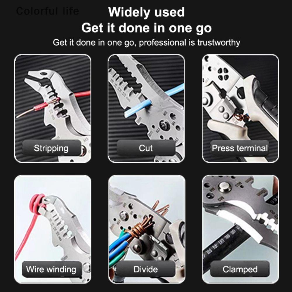With Elbow Wire Stripper Pliers Cable Wire Wire Cutting Pliers  Crimping Tool