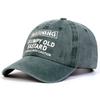 Unisex WARNING GRUMPY OLD BASTARD Print Wash Baseball Caps Spring and Autumn Outdoor Adjustable Casual Hats Sunscreen Hat