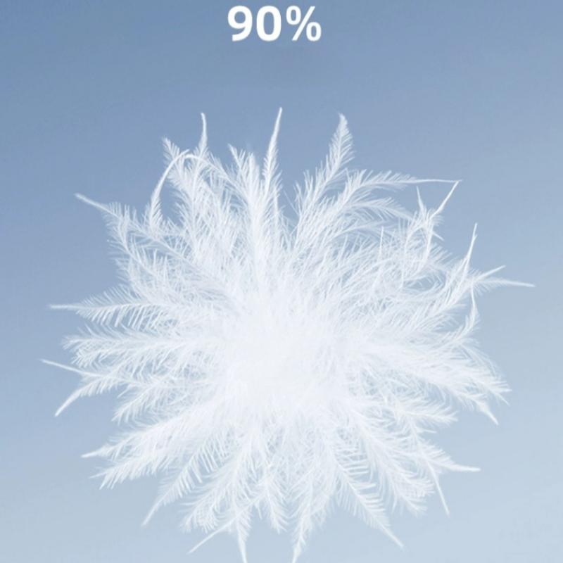 Dámská péřová bunda podzimní a zimní střední délky v korejském stylu, módní stojáček, kapuce