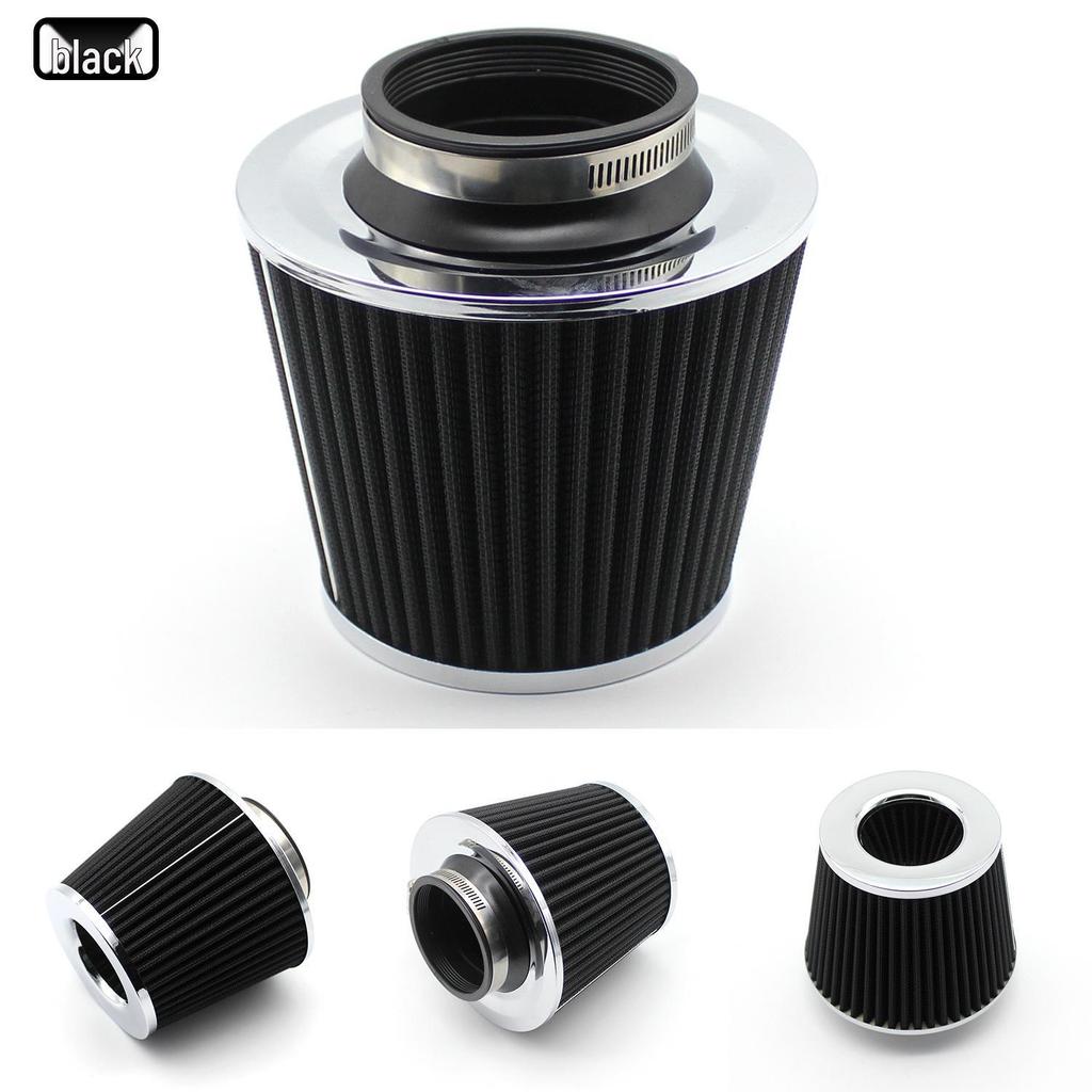 Universal 76MM Aluminum Intake Pipe & Air Filter Kit - Mushroom Head Design