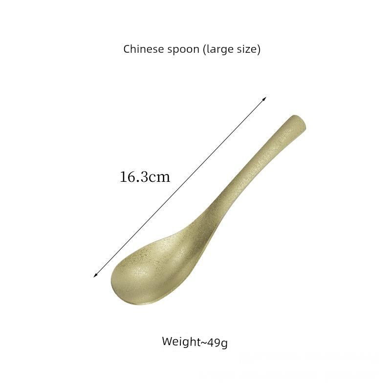 304 Stainless Steel Spoon Creative Snowflake Gold Spoon Dining Spoon Soup Spoon Ladle Industrial Style Spoon Deepened Spoon 304 Stainless Steel Snowflake Gold Spoon - Small