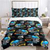 3D Printed M-Monster Truck Bedding Set, The Boy's Duvet Cover and Pillowcase 75*50cm Twin Full Queen King Size for Bedroom Decor