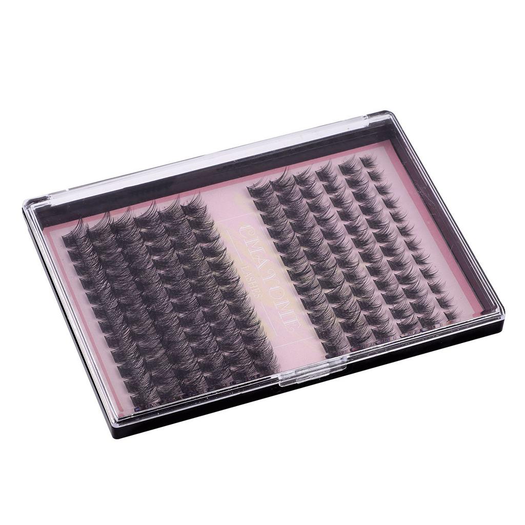 Natural Thick C-Song Single Cluster False Eyelashes 8-16Mm Daily Diy Segmented Simulated Eyelashes