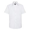 Russell Collection Mens Oxford Tailored Short-Sleeved Shirt