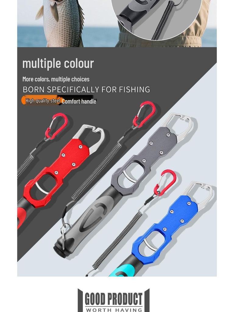 Multi-Functional Fish Lure Pliers Set with Scale and Extended Handle Gripper for Large Fish