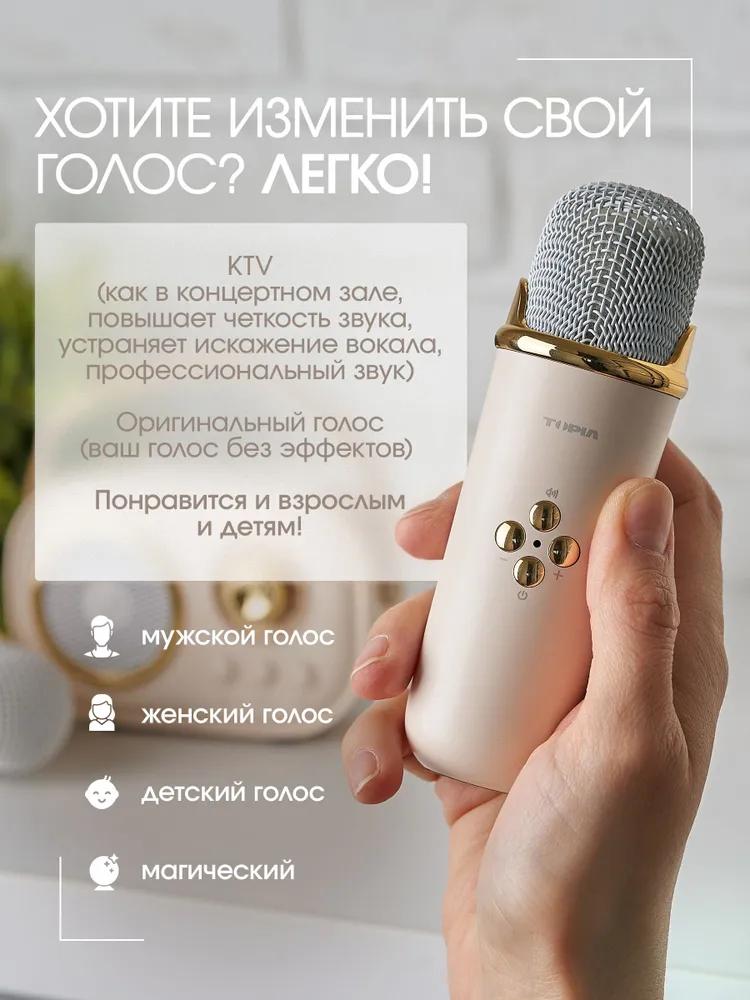 Portable Bluetooth speaker wireless karaoke karaoke system White two microphones