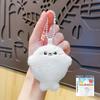 Cute Seals Sea Otter Baby Keychain Plush Seal Figurine Hanging Pendant Keyrings Student Schoolbag Key Chain Pendant Gifts