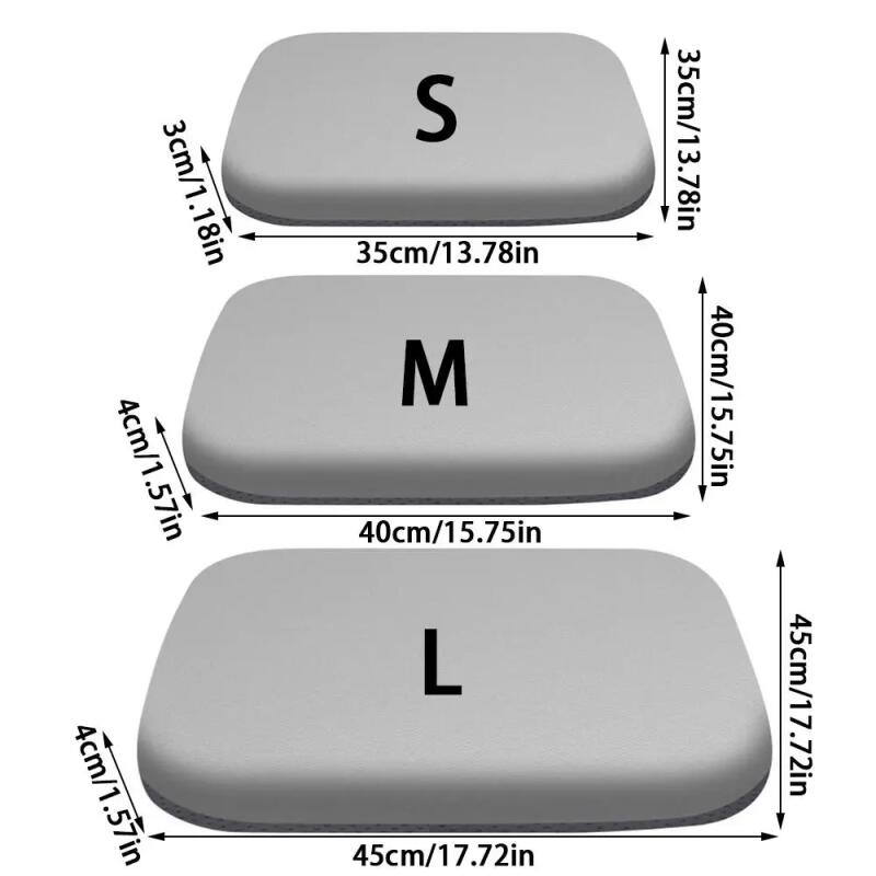 4cm Thick Seat Cushion Ultra Soft Memory Foam Office Chair Pad Breathable Rebound Waist Cushion