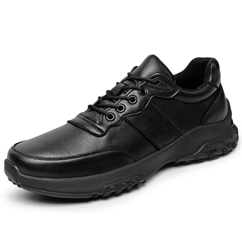 

Fashion Men Leisure Sneakers Fashion Leather Luxury Non-slip Lightweight Durable Stable Breathable Soft-soles Comfortable Male Shoes 44 чёрный