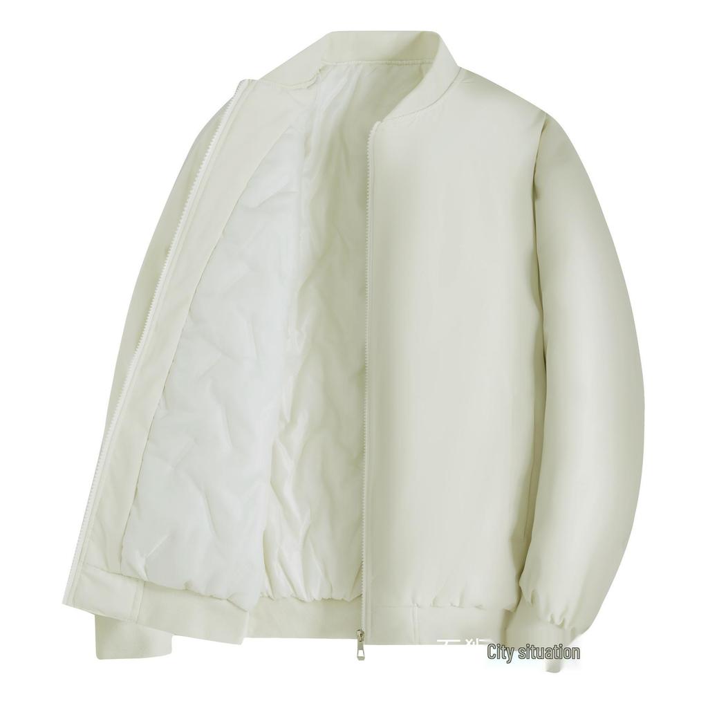 Vielseitige Baumwolljacke mit Baseballkragen für Herren - Gepolstert, warm und bequem für Herbst und Winter