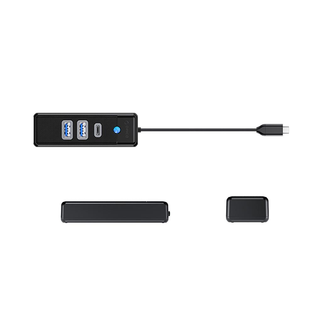 PWC2U-C3 USB-C - USB-A USB-C rozbočovač - černý