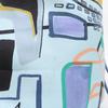 HERMES X-stamped Modernism Tropical Musardine Pouch Silk Drawstring Bag Pouch blueUsed
