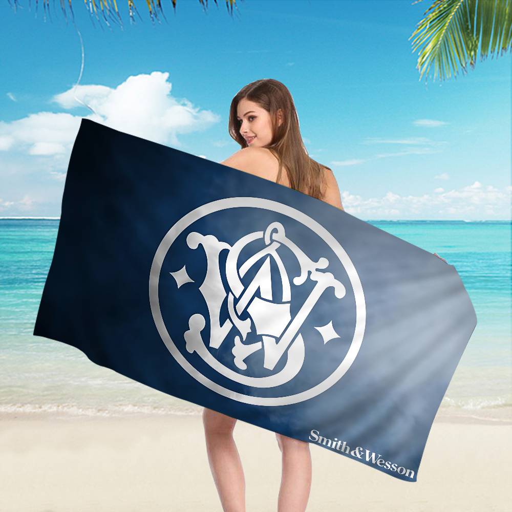 GUN Smith Wesson Microfiber Beach Towel Absorbent Quick Dry Soft Yoga Swimming Resort Mountain Climbing Towel