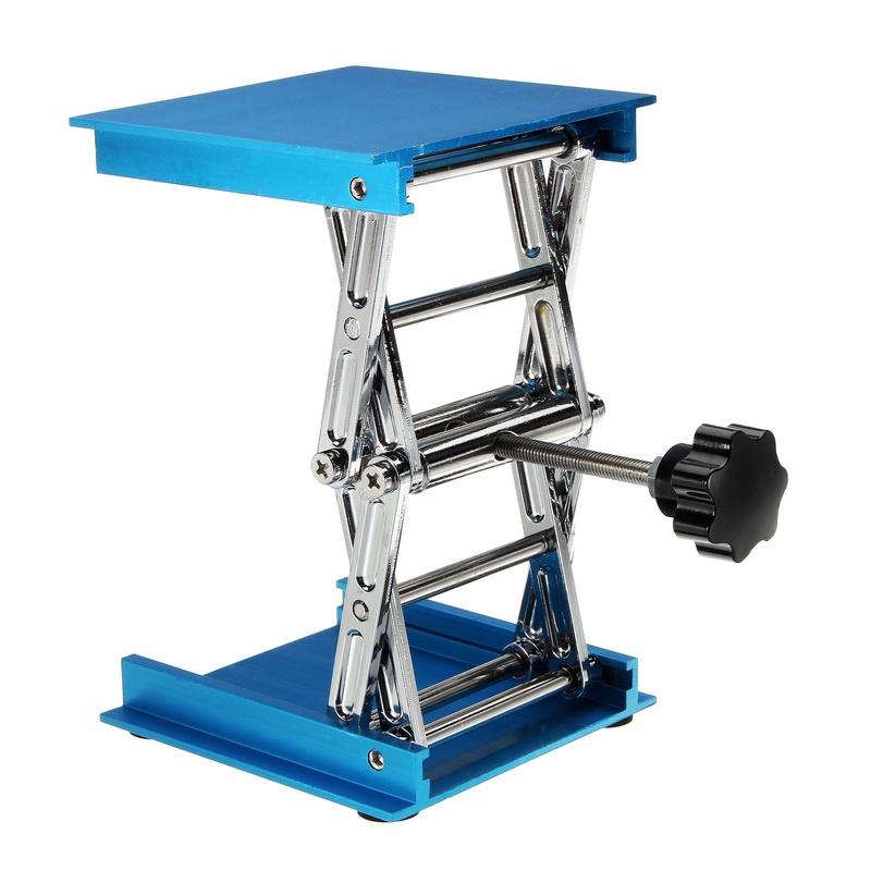 4x4inch Router Lifting Platform Woodworking Stand Lab-Lift Rack Aluminum H4cm-15cm