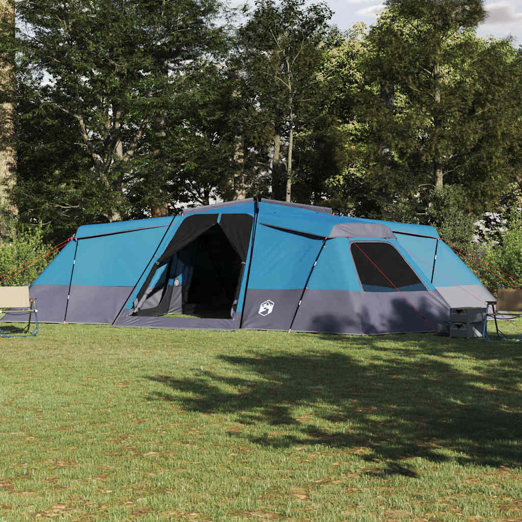 Family Tent with Roof and Storage Blue 833 x 585 x 216 cm Taffeta
