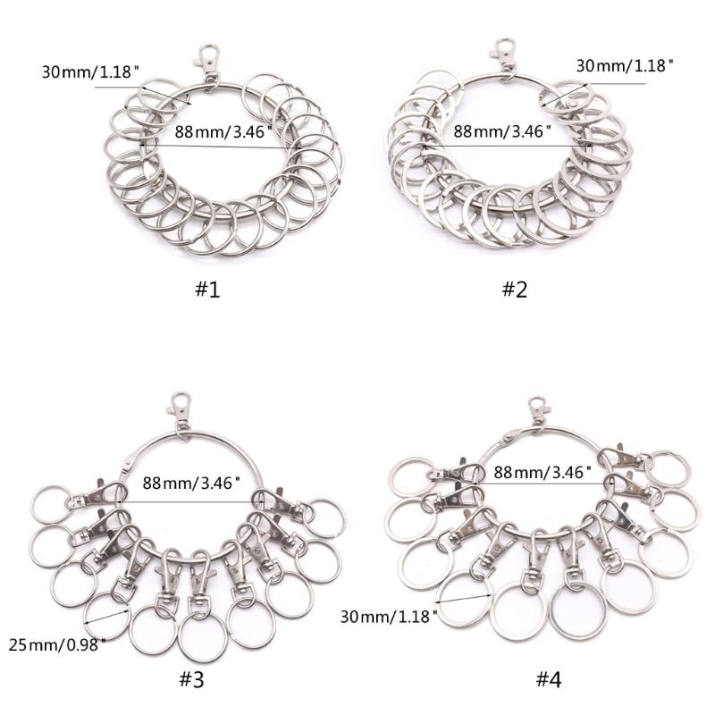 Großer runder Reifen Schlüsselorganisator Tragbare Metallringe Schlüsselhalter Management Schnelles Aufhängen Schlüsselanhänger Schlüsselring Langlebig